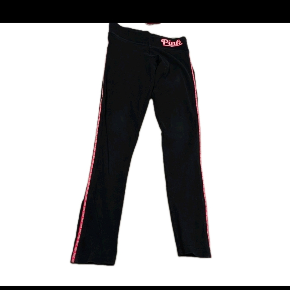 Victoria's Secret Pink Logo Yoga Leggings Pants XS 90s Y2K sk2